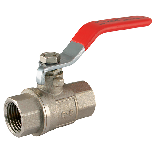 Pro Fit Red Female X Female Bspp Lever Handles Brass Ball Valves