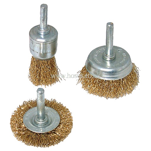 3 Piece, Wire Cup Brush Set, Abrasive, Tools, Hardware & PPE - Hoses Direct