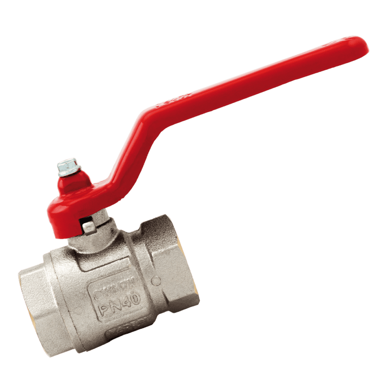 Brass Ball Valve Lever Handle Ni Plate Brass
